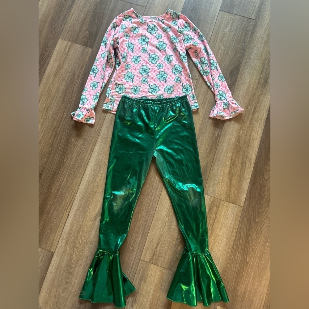 Girls St Pattys Day Matching Set Size 14T